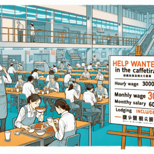 【悲報】TSMC熊本工場「食堂で働く人募集中、時給3,000円、月給60万円、寮あり」