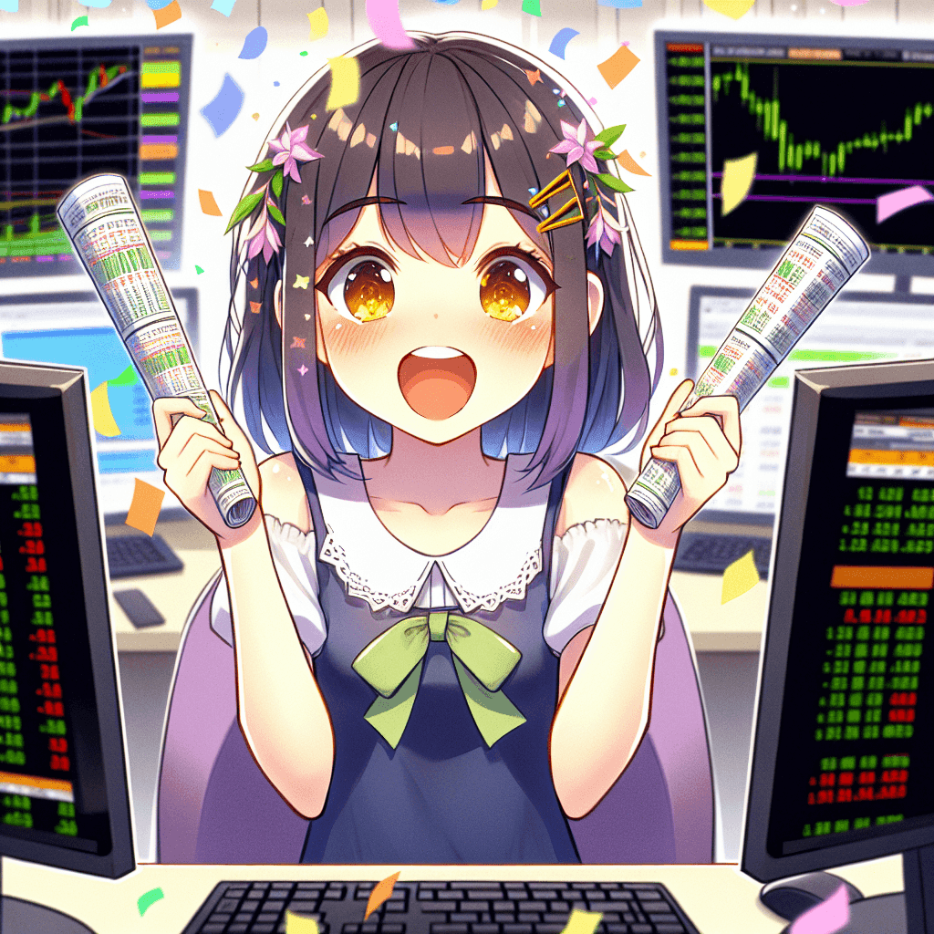 【2ch】わい投資1年生、今日も株で37000円儲ける