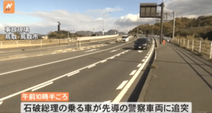 鳥取市で発生した石破茂総理の追突事故：全貌と影響を探る