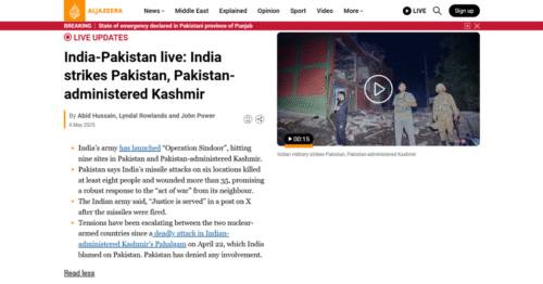 軍事衝突の真相:インドのパキスタン攻撃が意味するもの