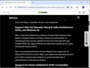 【悲報】NVIDIA、GTX10終幕宣言!Win10延命でどうなる?草