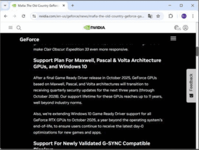 【悲報】NVIDIA、GTX10終幕宣言!Win10延命でどうなる?草