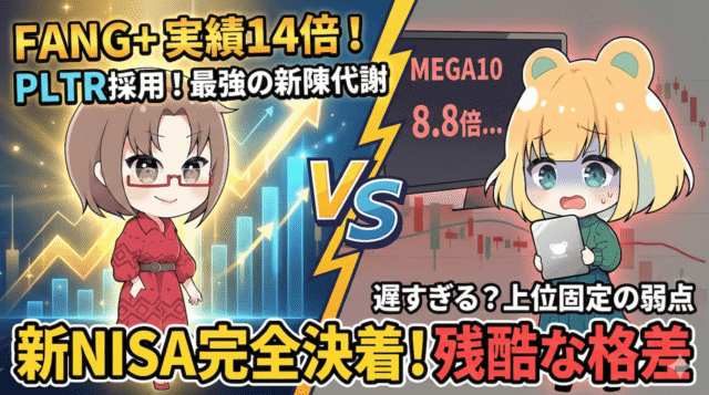 【朗報】オルカンとS&P500に続くのはFANG+かメガ10や!詳細語るで〜草