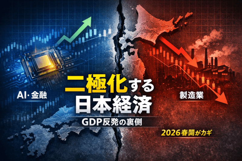 「GDP反発の裏側｜実質賃金停滞と企業二極化の現実」