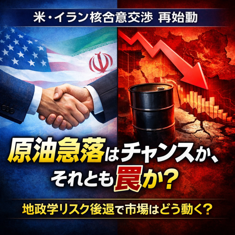 米・イラン核合意交渉が動き出した — 原油安・地政学リスク後退は「追い風」か「罠」か