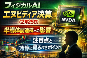 フィジカルAIエヌビディア決算(2月25日)前後の半導体関連株──市場が注目する理由と冷静に見るべきポイントフィジカルAI