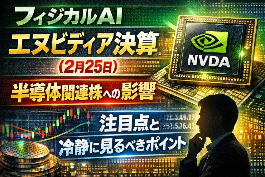 フィジカルAIエヌビディア決算（2月25日）前後の半導体関連株──市場が注目する理由と冷静に見るべきポイントフィジカルAI