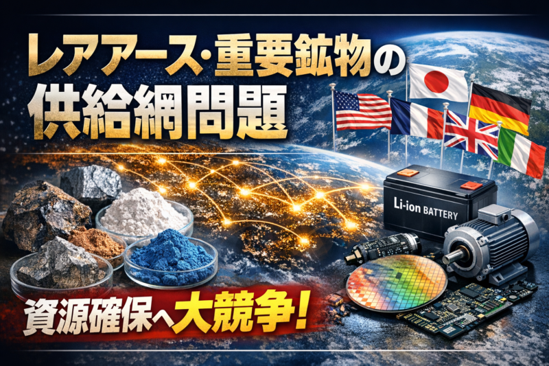 レアアース・重要鉱物の供給網問題