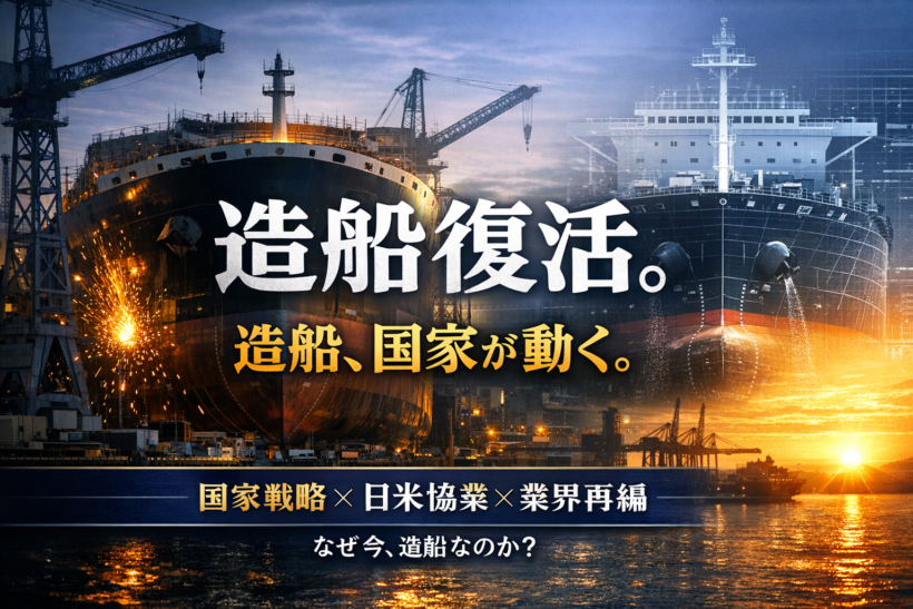 「造船ニッポン」復活への国家戦略——官民１兆円基金・日米協業・業界再編が重なる今、何が起きているのか