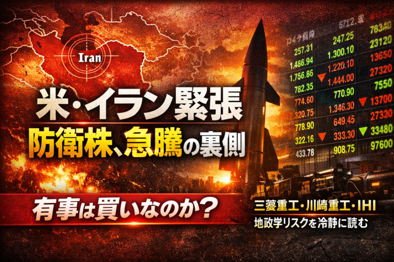 米・イラン緊張と防衛・地政学リスク関連株──本日の急騰を投資家として冷静に整理する