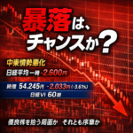 暴落はチャンスか、それとも序章か ― 日経平均2,000円超安と恐怖指数60の真意