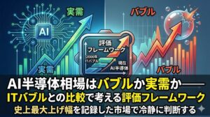 AI半導体相場はバブルか実需か｜ITバブルとの比較で考える評価フレームワーク