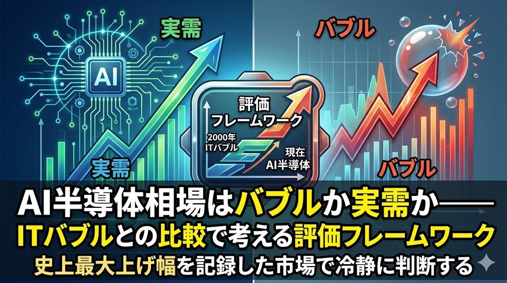 AI半導体相場はバブルか実需か｜ITバブルとの比較で考える評価フレームワーク