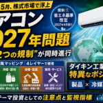 エアコン『2027年問題』— 日付確定型の構造テーマを4レイヤーで分解する